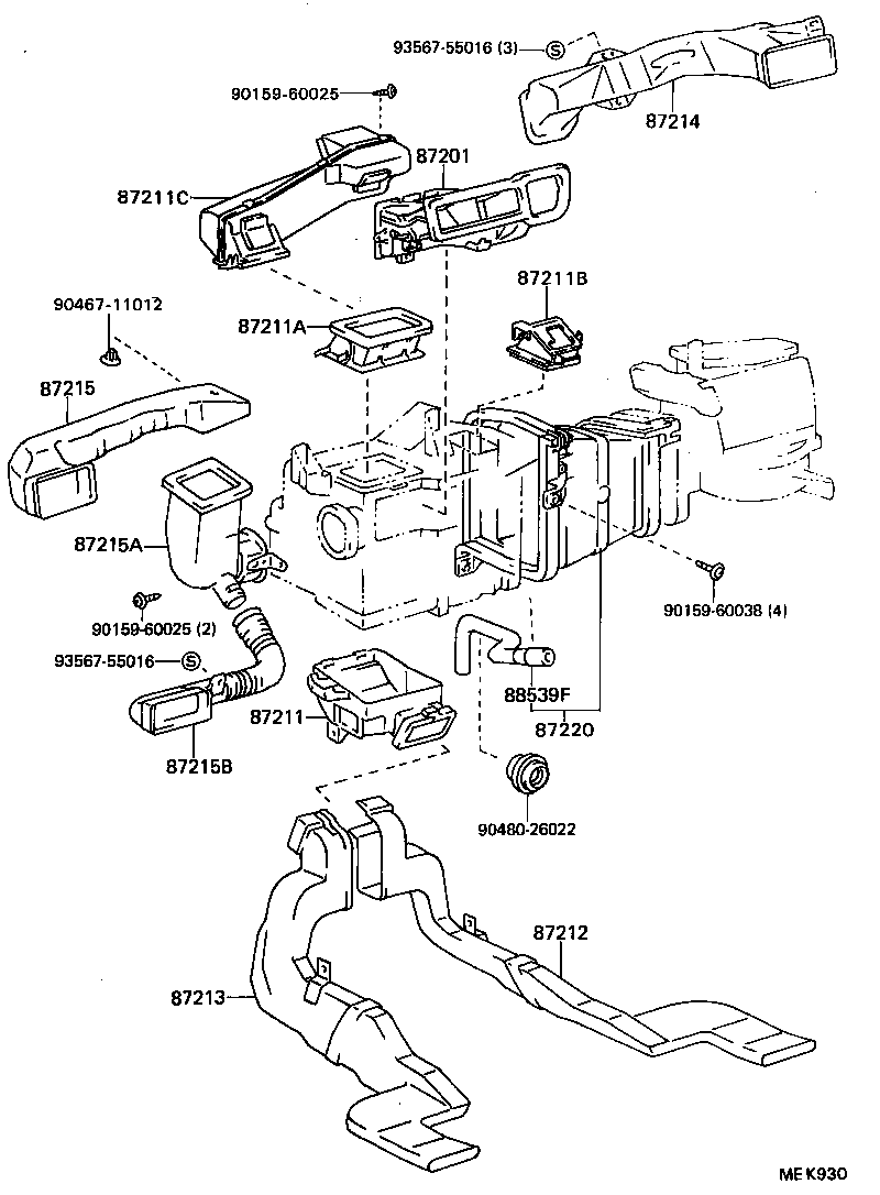 55905-32330 KNOB, HEATER CONTROL product image