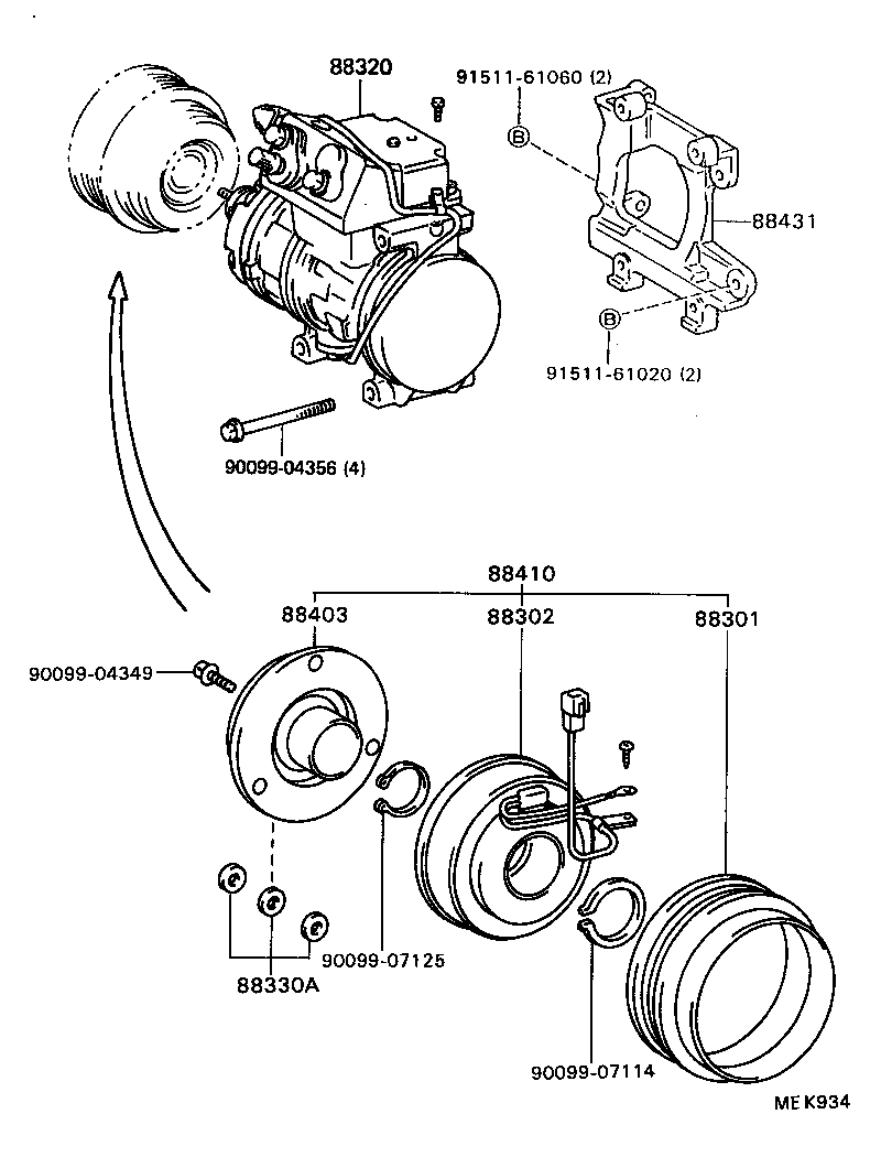 88320-32081 COMPRESSOR ASSY, COOLER product image