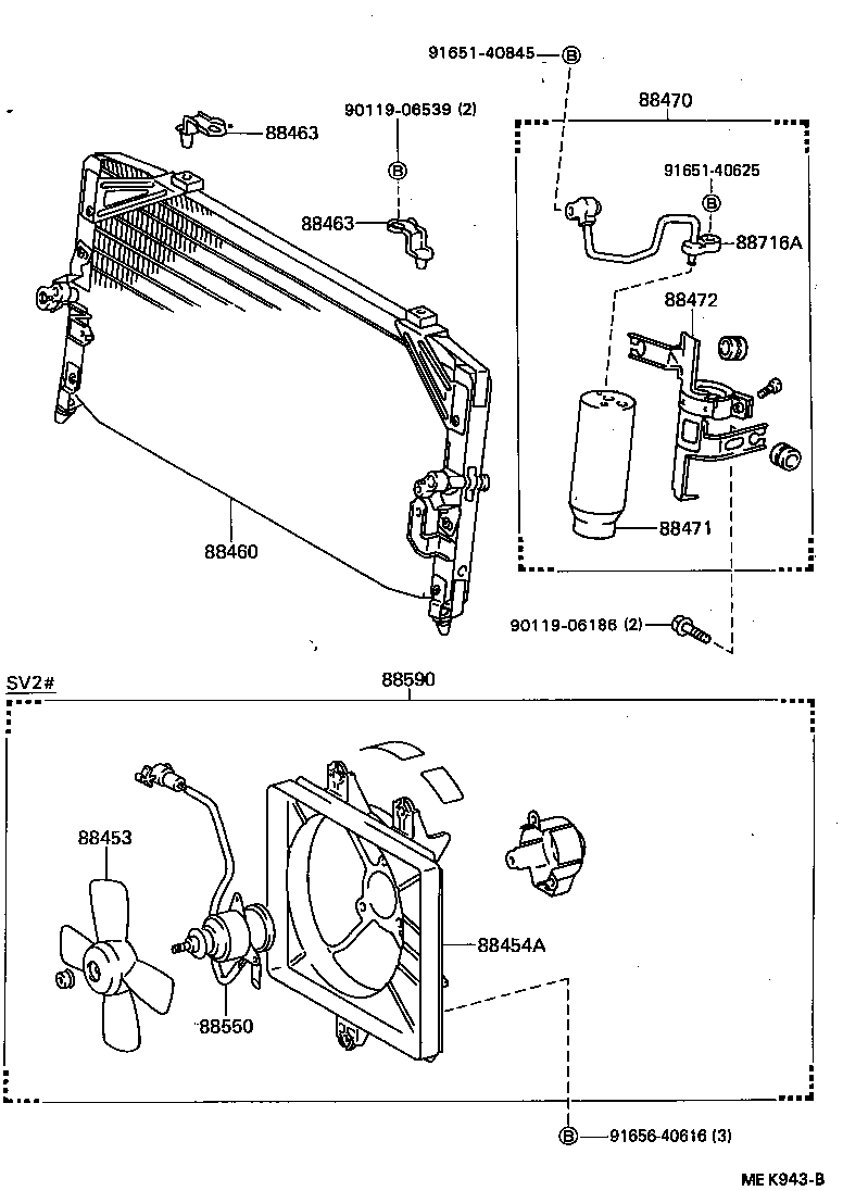 88710-32040 TUBE ASSY, AIR CONDITIONER product image