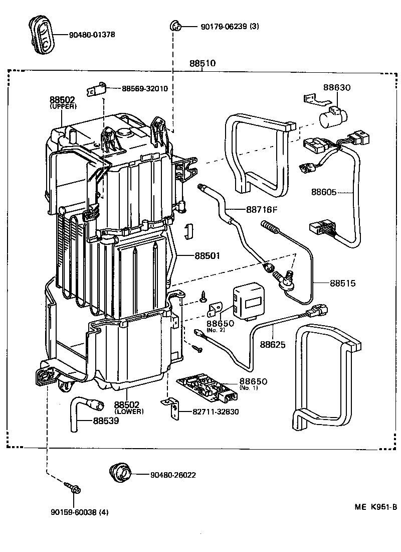 Toyota 88510-32261 UNIT ASSY, COOLER