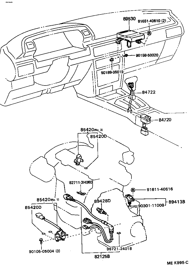 Toyota 85420-32101 SOLENOID ASSY, TRANSMISSION