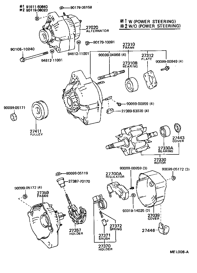 27060-58010 ALTERNATOR ASSY product image