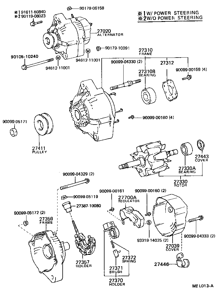27060-58010 ALTERNATOR ASSY product image