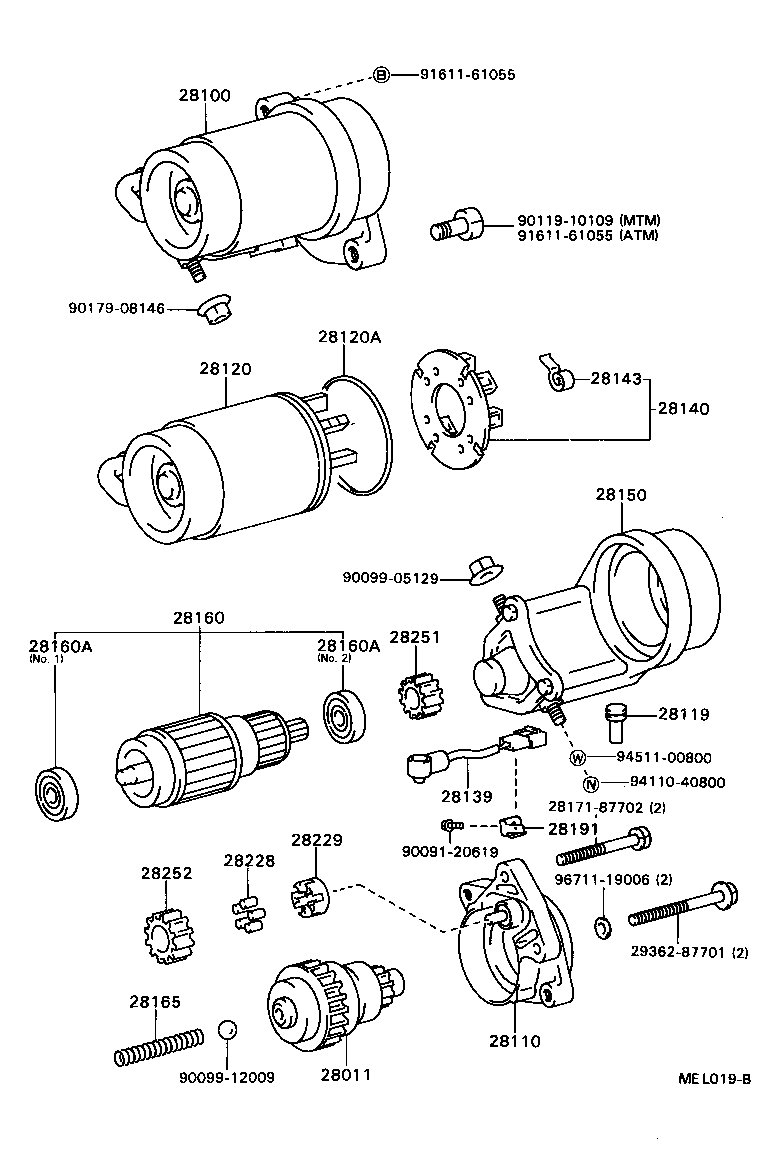 28139-64110 WIRE, LEAD, NO.1(FOR STARTER) product image