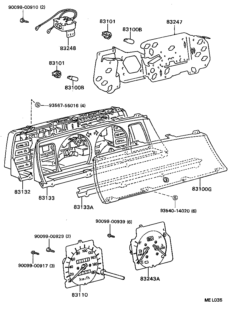 83131-32530 DIAL, METER, NO.1 product image