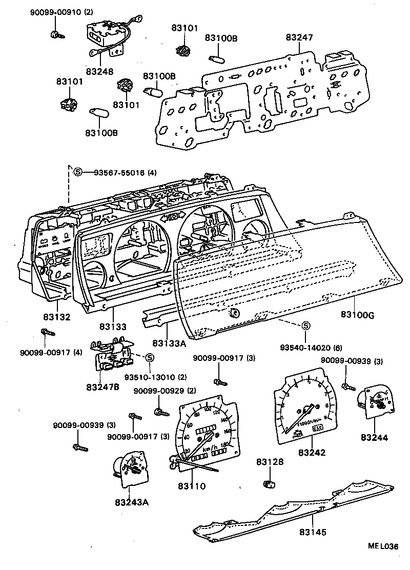 83131-32530 DIAL, METER, NO.1 product image
