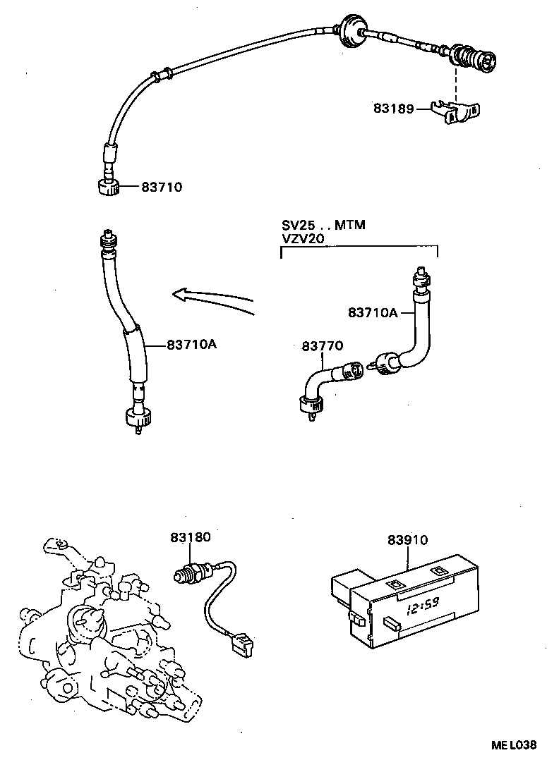 83131-32530 DIAL, METER, NO.1 product image