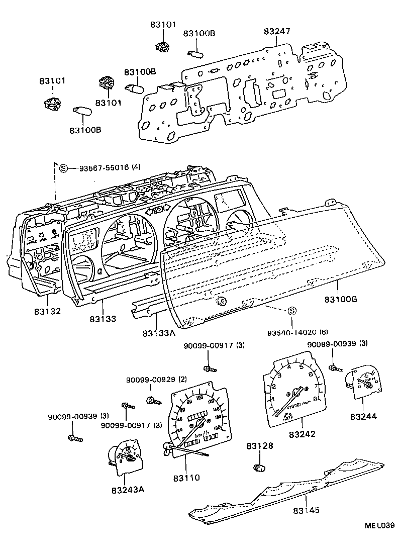 83132-32800 CASE, COMBINATION METER product image