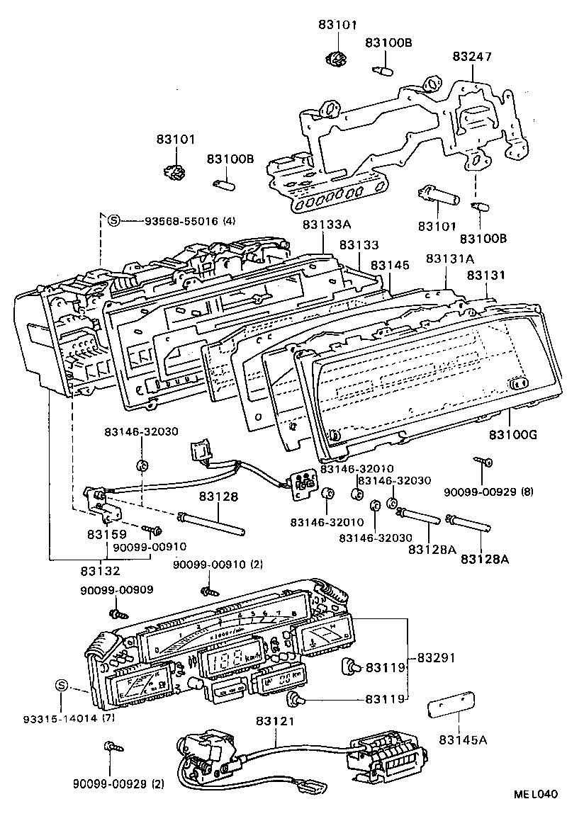 83132-32800 CASE, COMBINATION METER product image