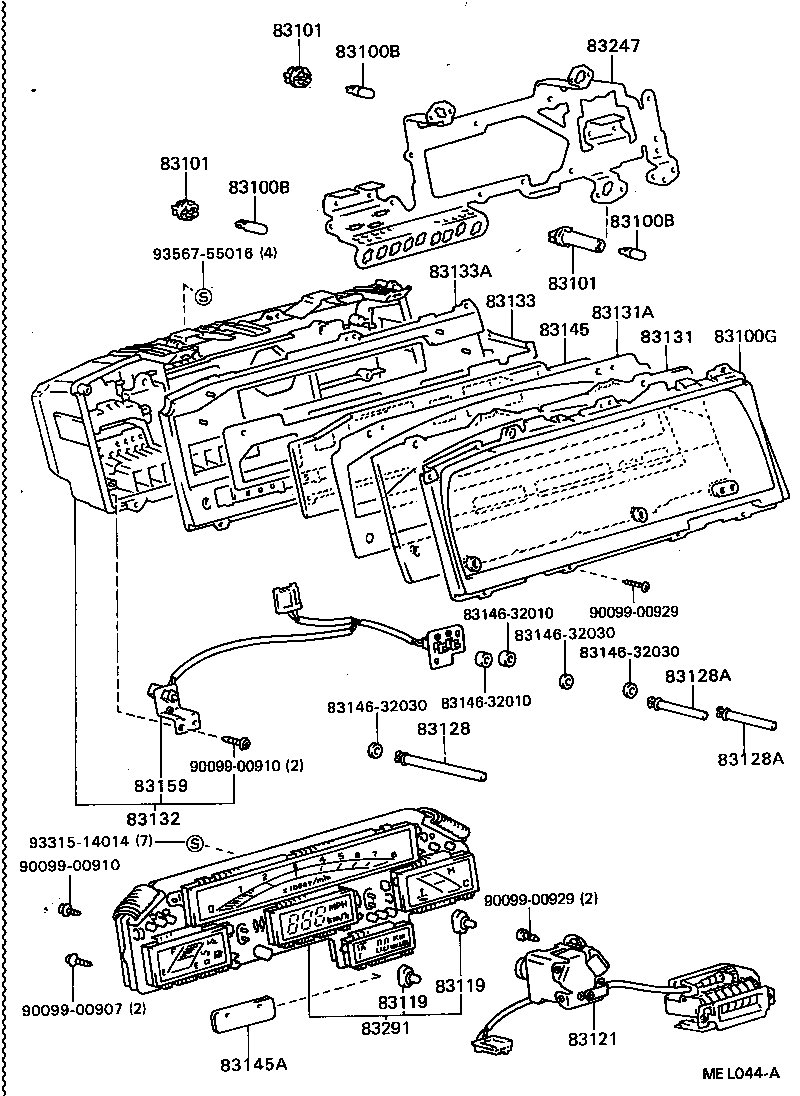 83132-3H030 CASE, COMBINATION METER product image