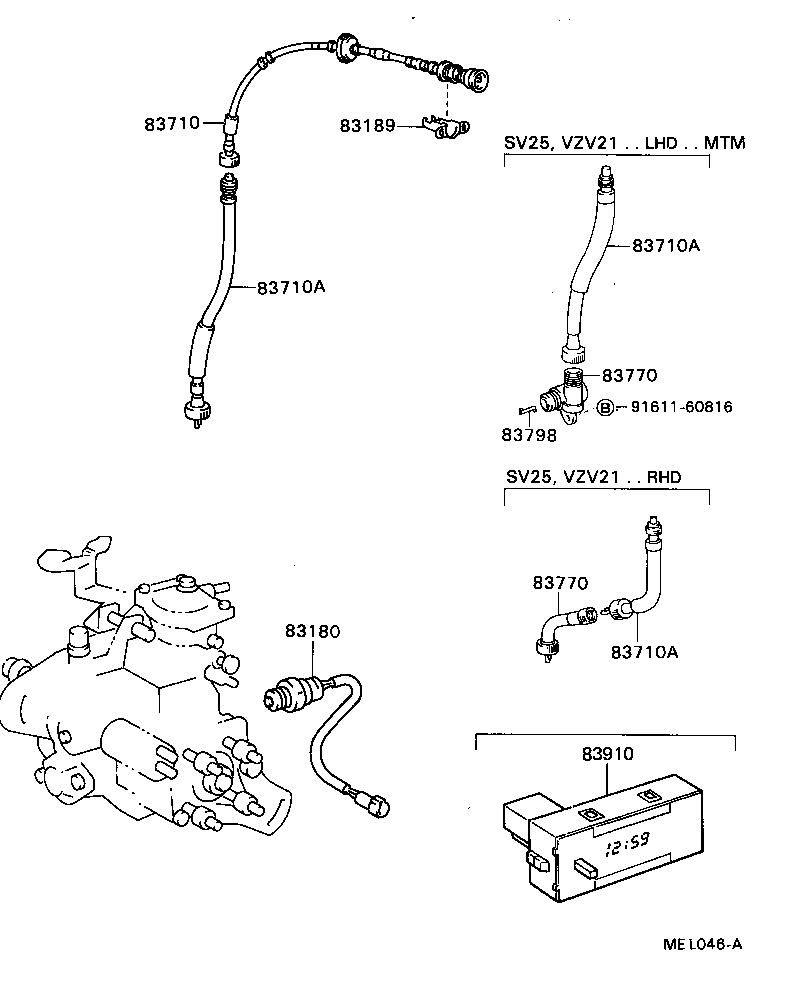 83132-3H030 CASE, COMBINATION METER product image