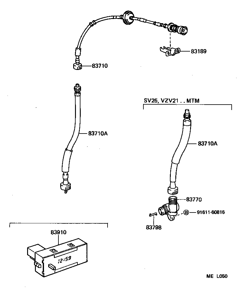 83189-03010 BRACKET, METER product image