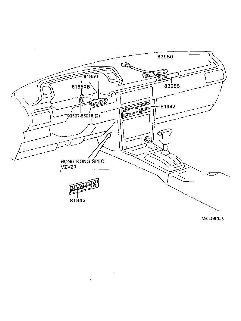 81850-32111 LAMP ASSY, INDICATOR product image