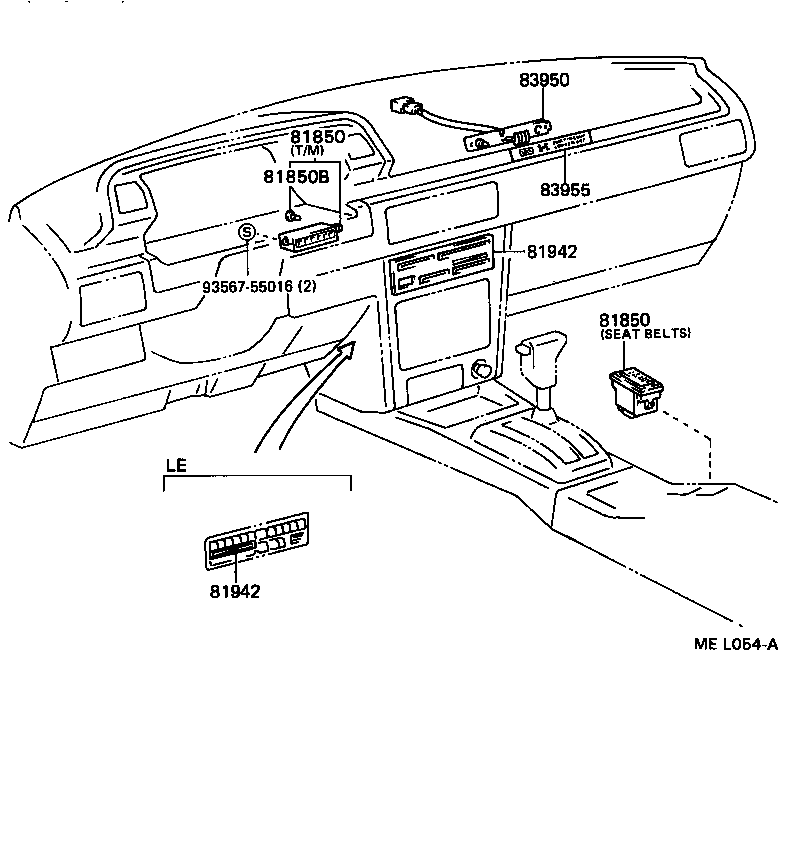 Toyota 81850-32130 LAMP ASSY, INDICATOR