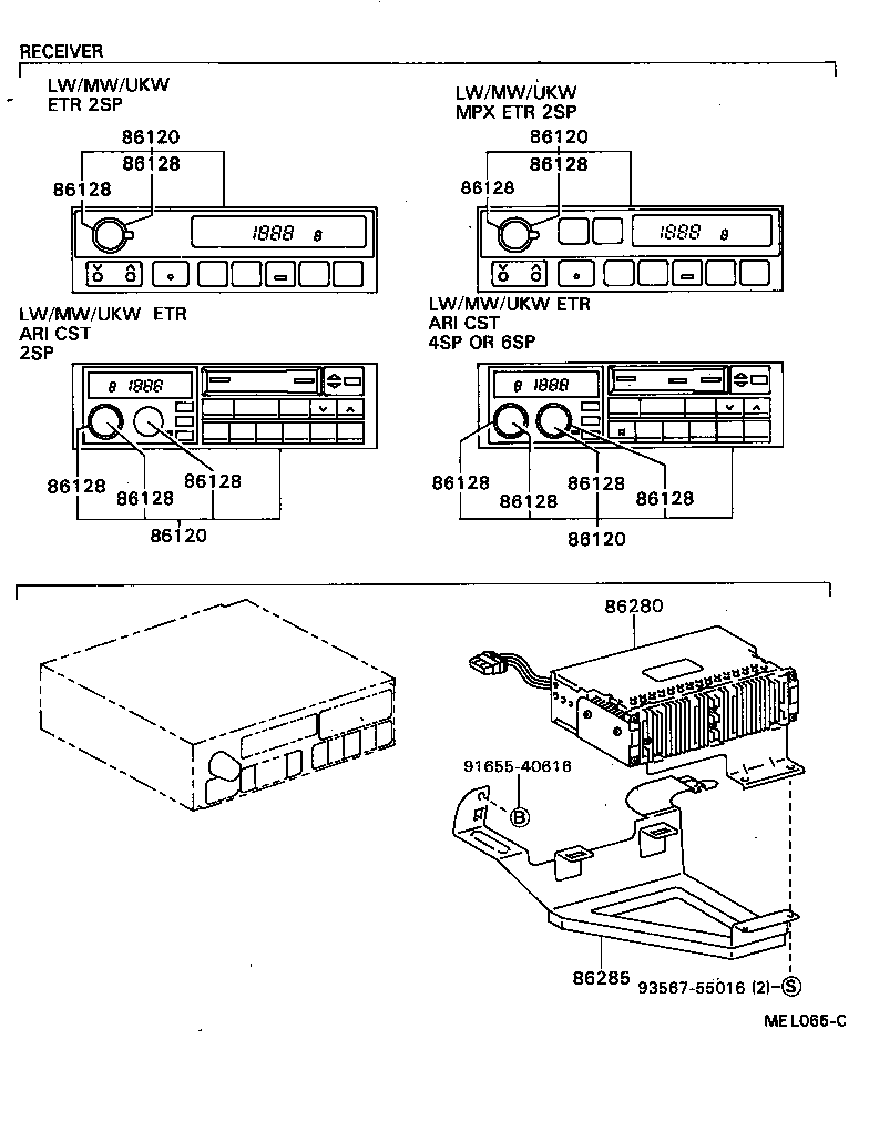 86285-32020 BRACKET, AMPLIFIER, NO.1 product image