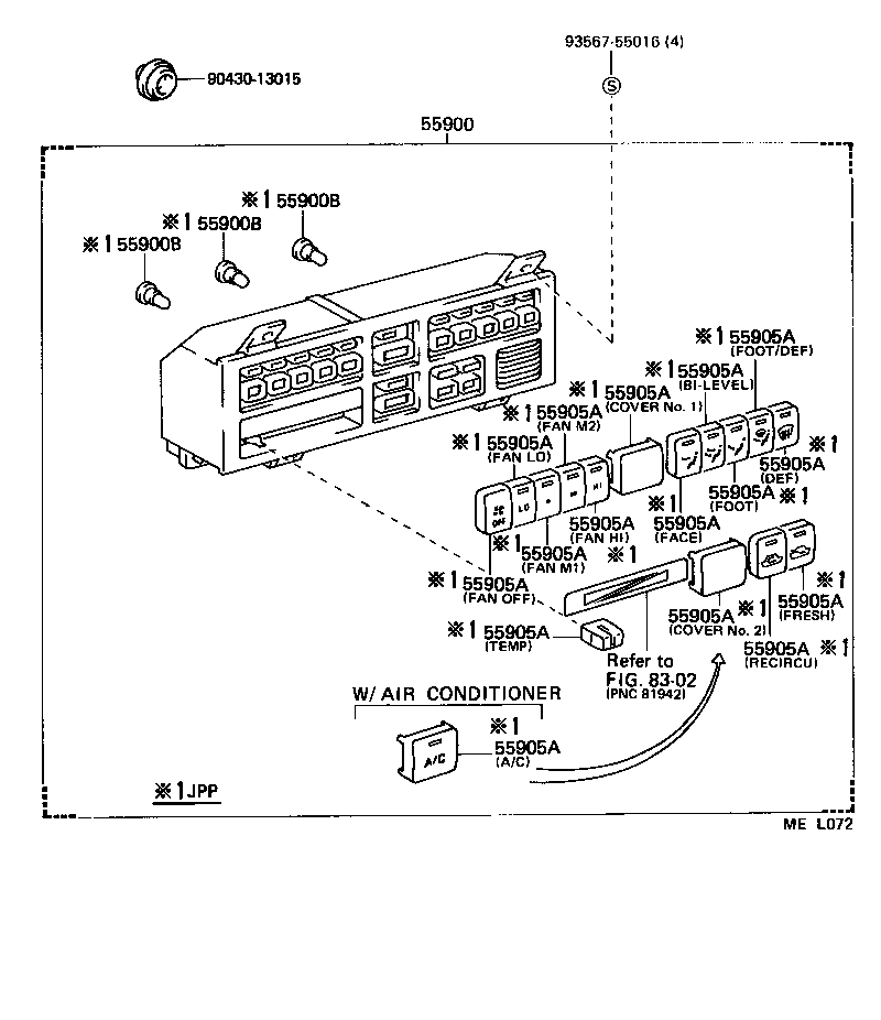 87201-03020 DUCT, AIR, NO.1 product image