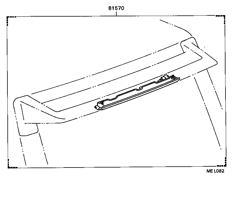 81570-16060 LAMP ASSY, CENTER STOP product image