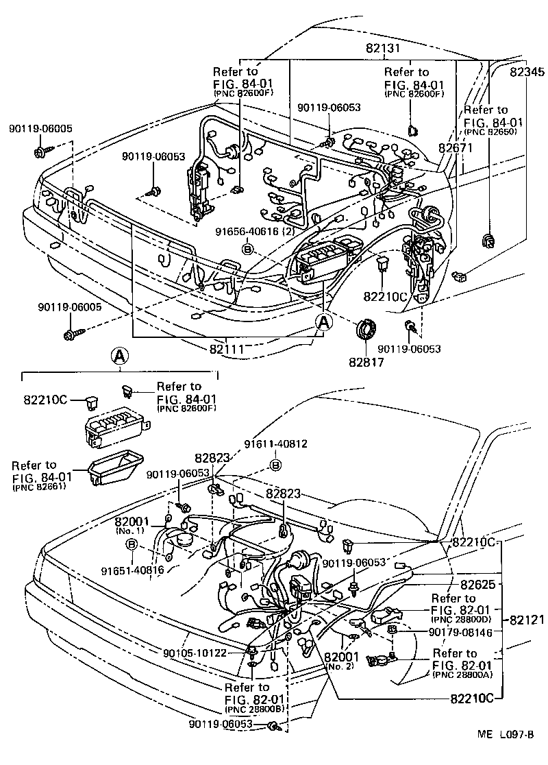 Toyota 82161-16331 WIRE, FLOOR