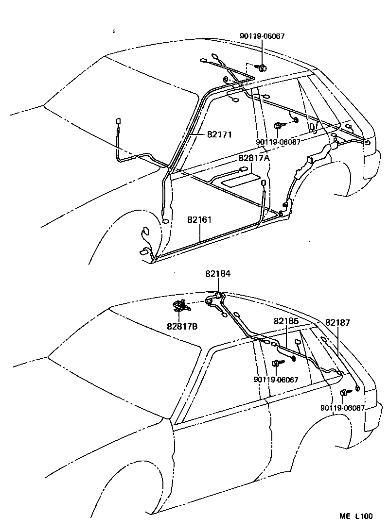 82121-16490 WIRE, ENGINE product image
