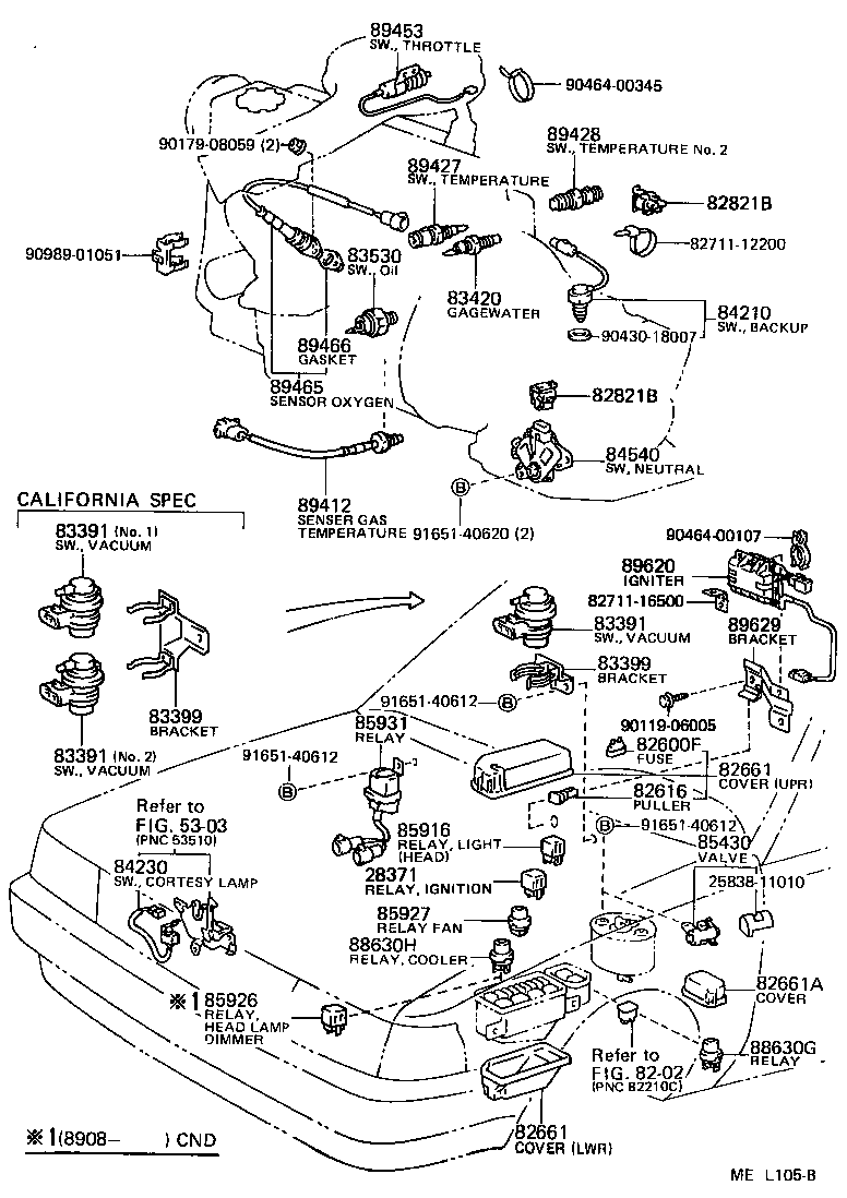 Toyota 83399-16100 BRACKET, VACUUM SWITCH
