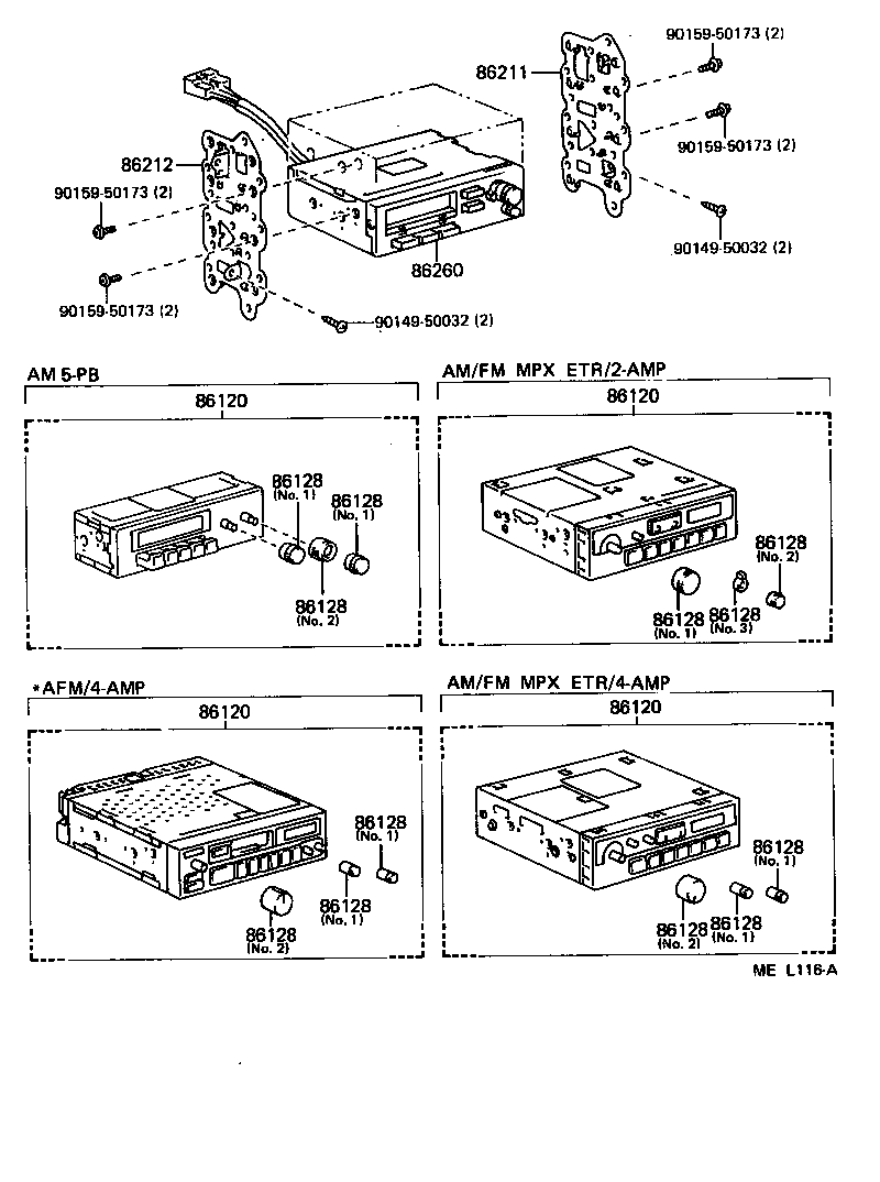 86128-28140 KNOB, RADIO RECEIVER product image