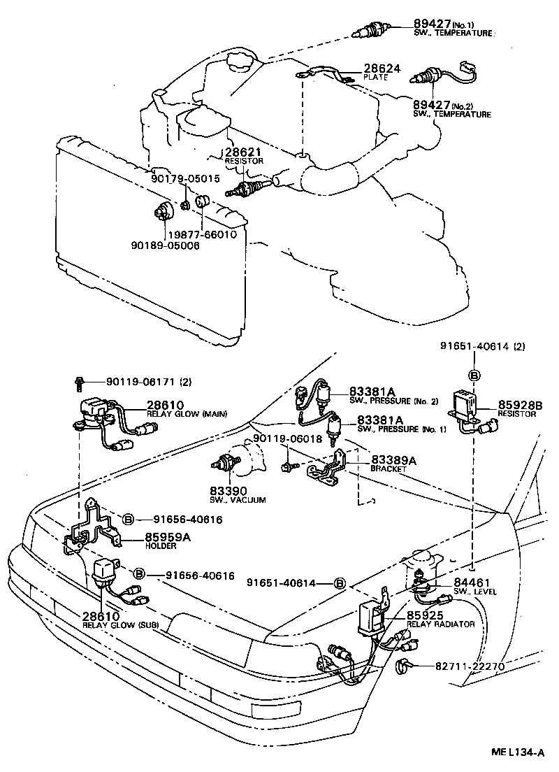 84140-32110 SWITCH ASSY, HEADLAMP DIMMER product image