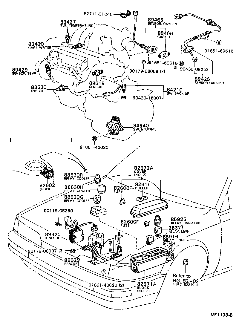 84140-32110 SWITCH ASSY, HEADLAMP DIMMER product image