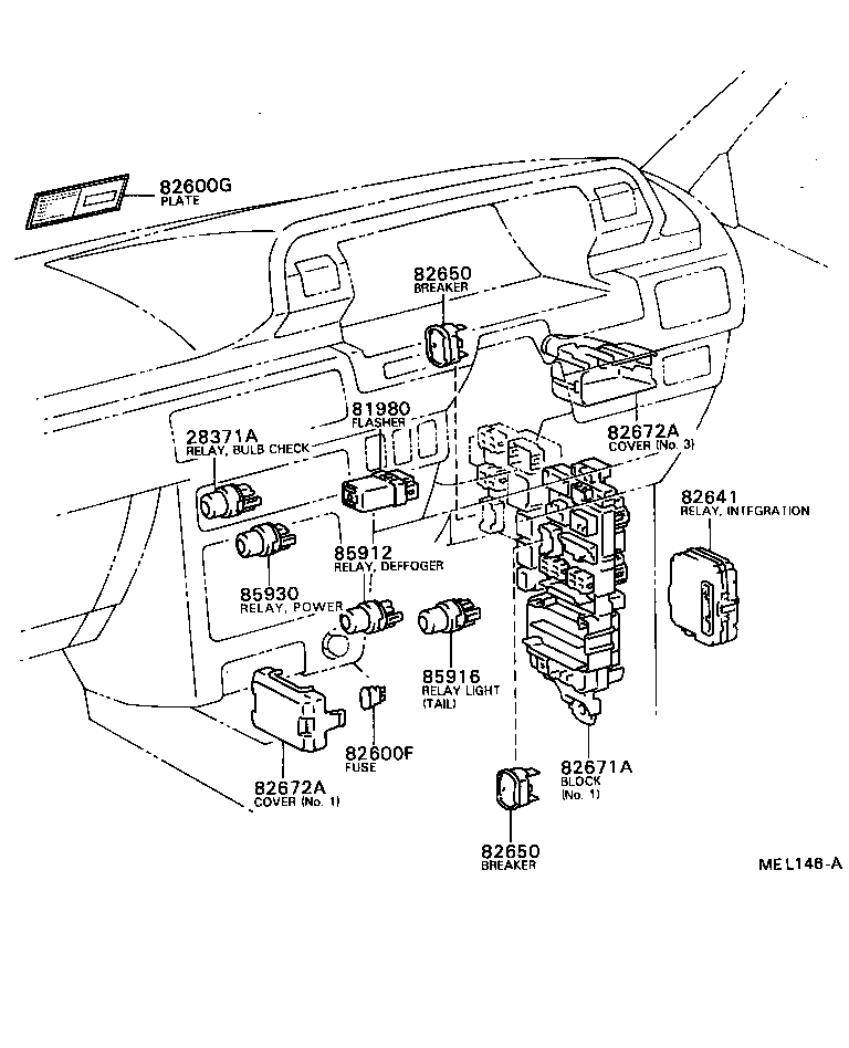 82672-32150 COVER, JUNCTION BLOCK product image