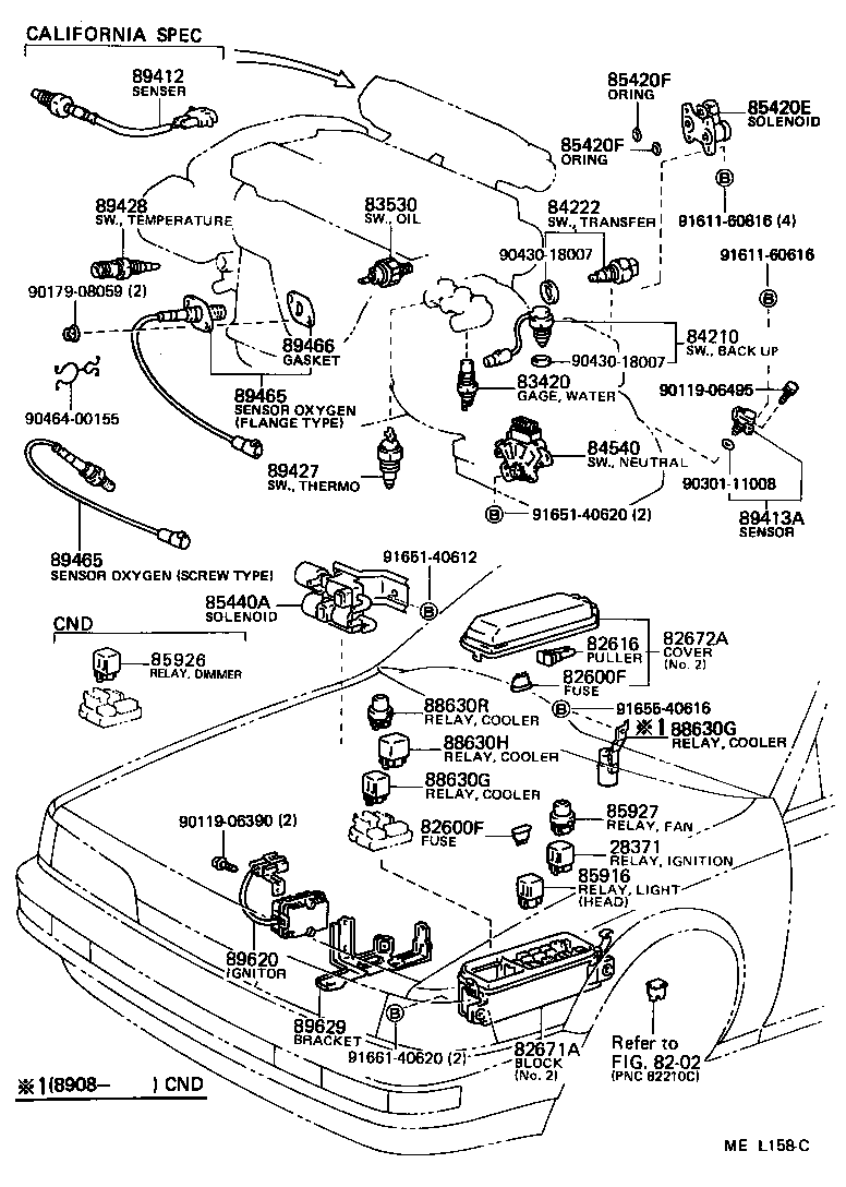 Toyota 82672-32160 COVER, JUNCTION BLOCK