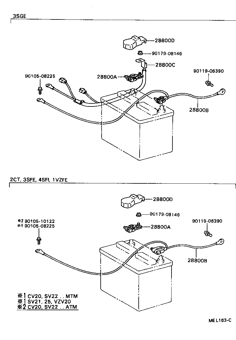 82122-32220 CABLE, BATTERY TO STARTER(FOR BATTERY TO MAIN SWITCH) product image