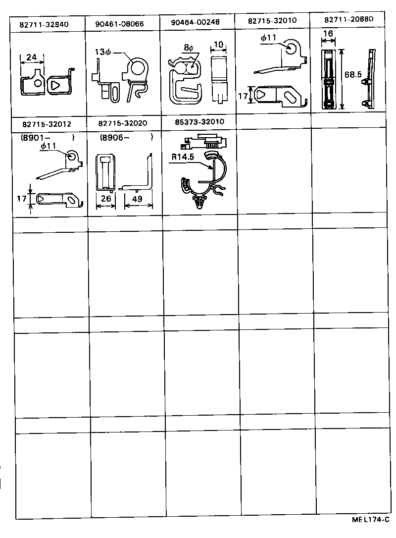 82151-32680 WIRE, FRONT DOOR, RH product image