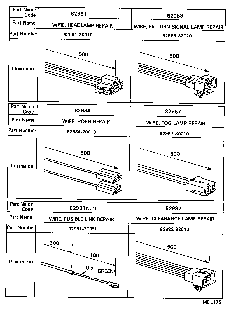 82151-32680 WIRE, FRONT DOOR, RH product image