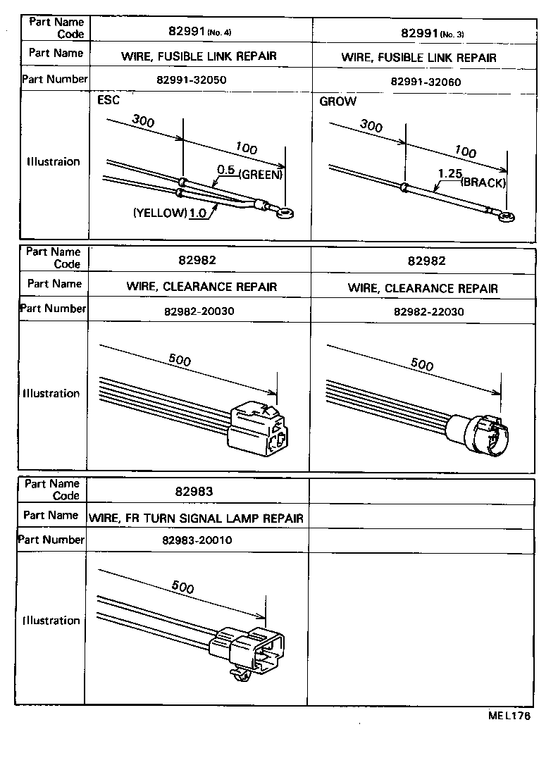 82151-32680 WIRE, FRONT DOOR, RH product image