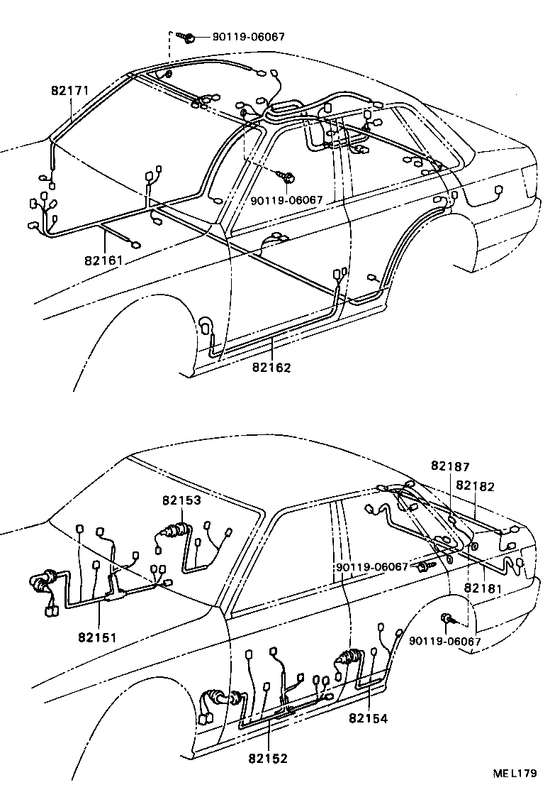 82151-32600 WIRE, FRONT DOOR, RH product image