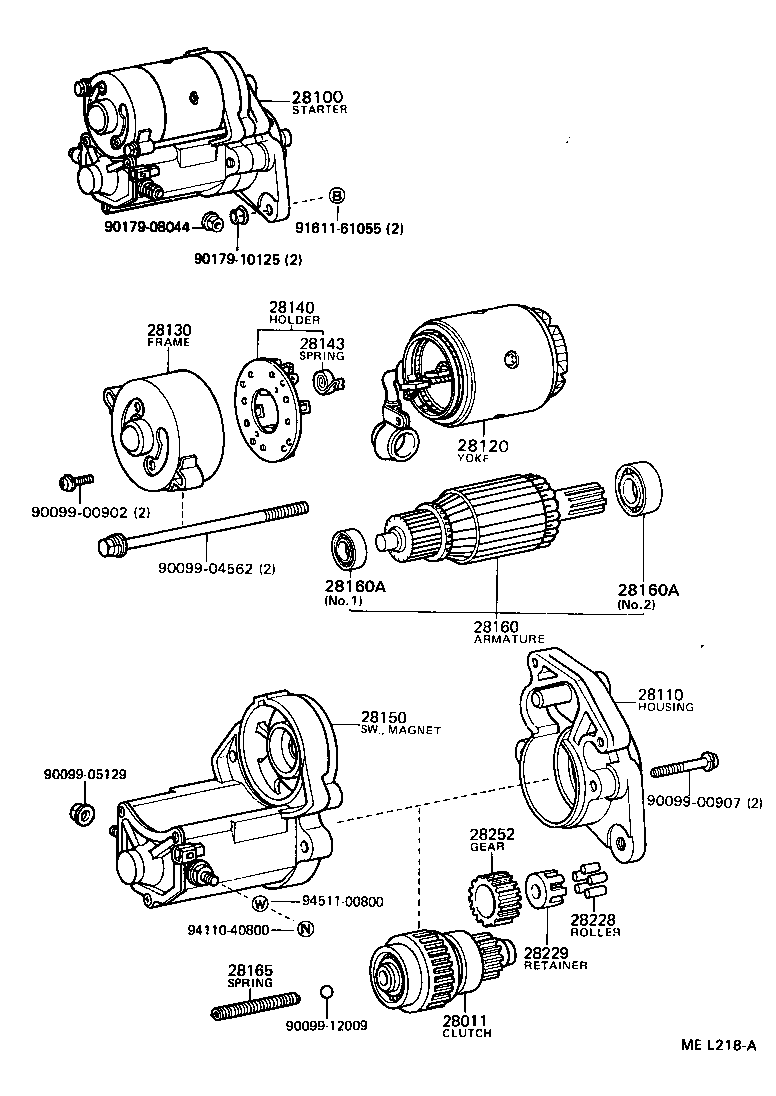 28100-42040 STARTER ASSY product image