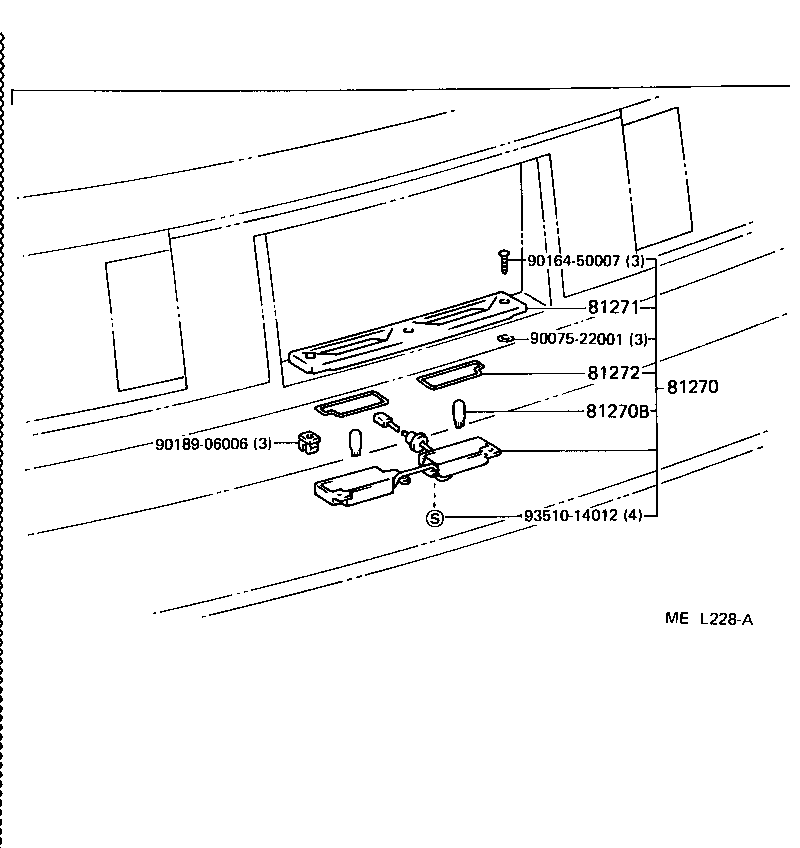 81691-14050 LENS, LICENSE PLATE LAMP product image