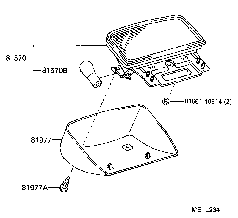81570-14040 LAMP ASSY, CENTER STOP product image