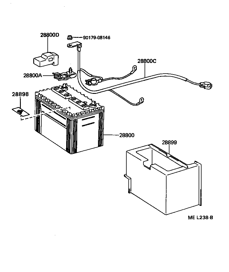 82122-24210 CABLE, BATTERY TO STARTER(FOR BATTERY TO MAIN SWITCH) product image