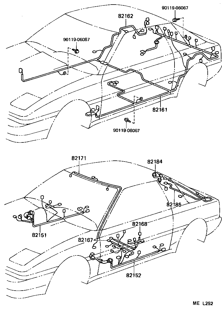 82167-14080 WIRE, SEAT, NO.1 product image