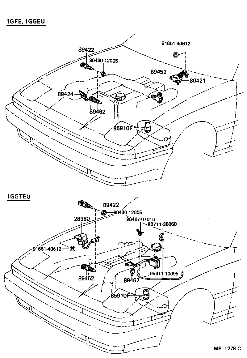 89661-14470 COMPUTER, ENGINE CONTROL product image