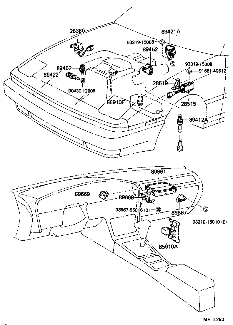 89661-14321 COMPUTER, ENGINE CONTROL product image