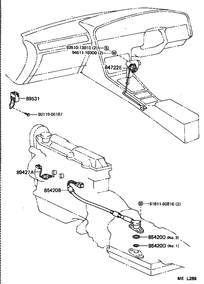 82125-22100 WIRE, TRANSMISSION product image