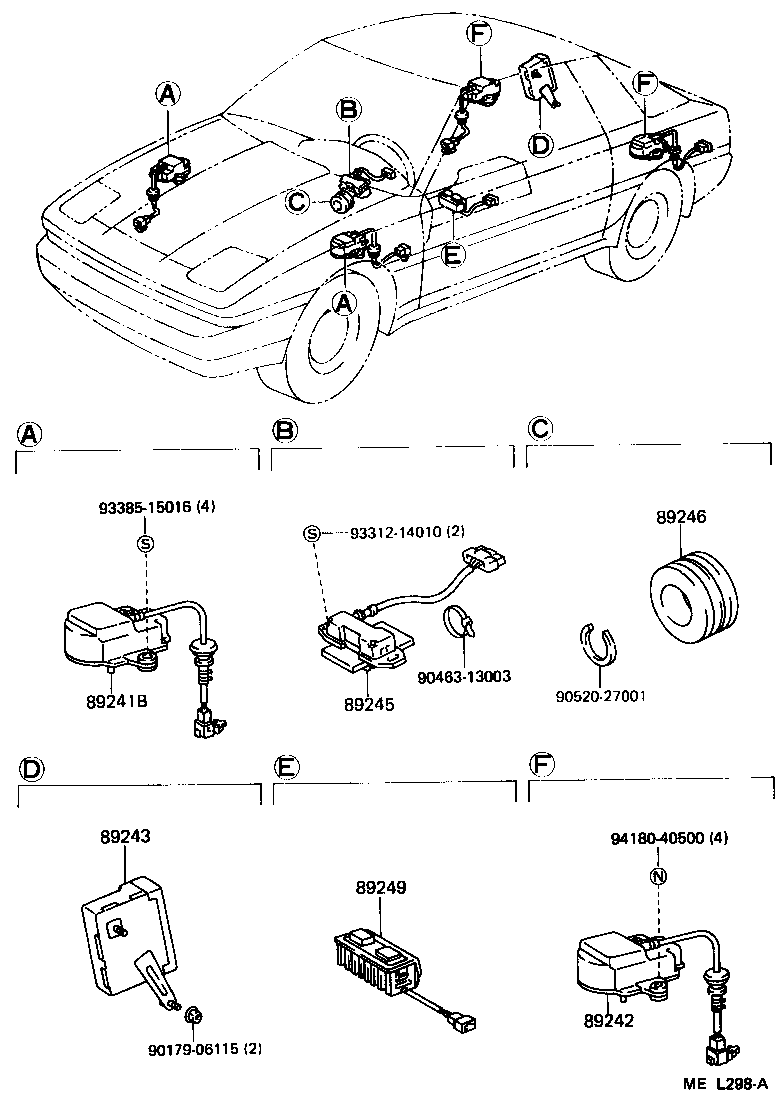Toyota 89243-14040 COMPUTER, ABSORBER CONTROL