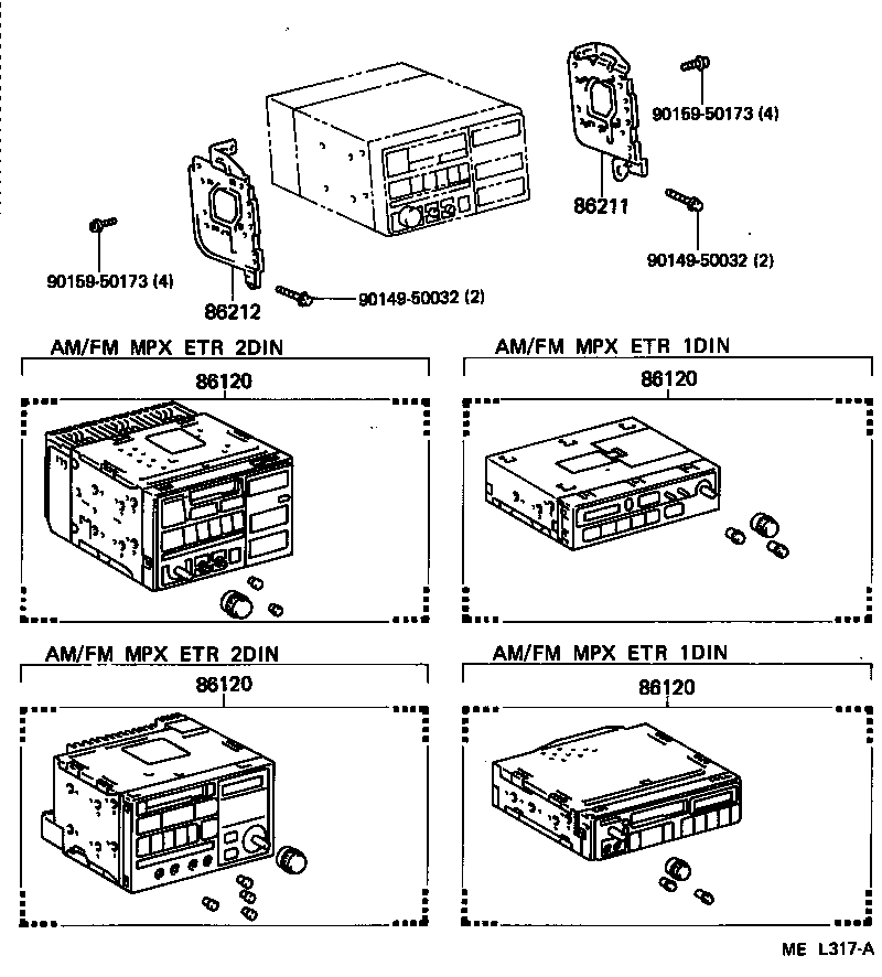 86260-14310 TAPE PLAYER ASSY product image