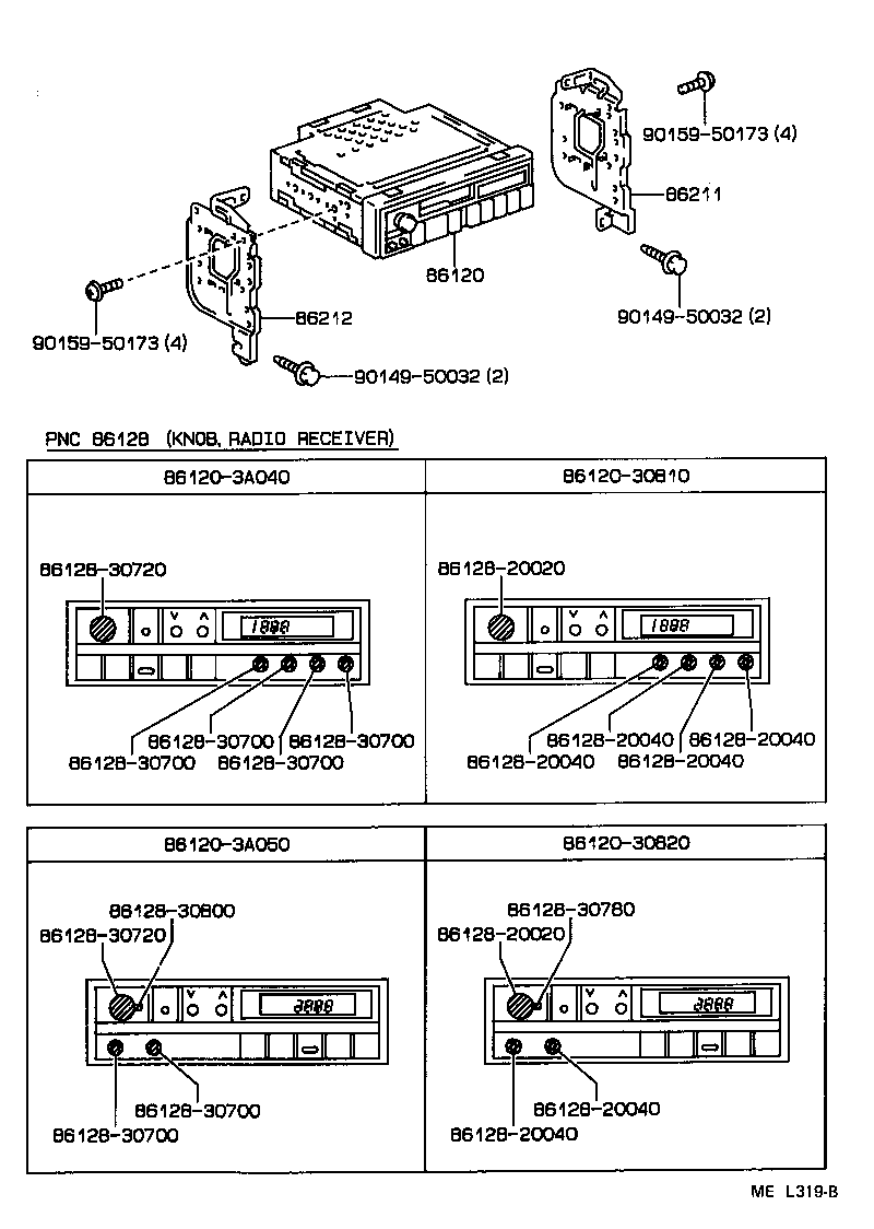 86120-3A040 RECEIVER ASSY, RADIO product image