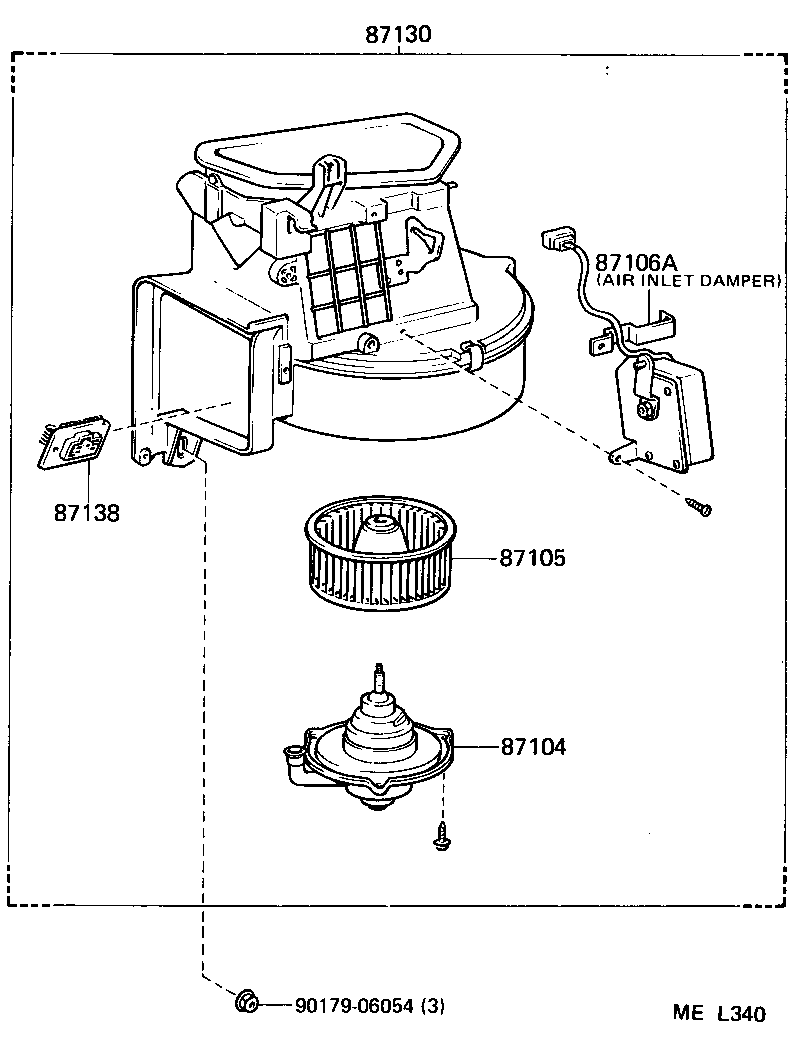 88605-14860 HARNESS SUB-ASSY, AIR CONDITIONER WIRING product image