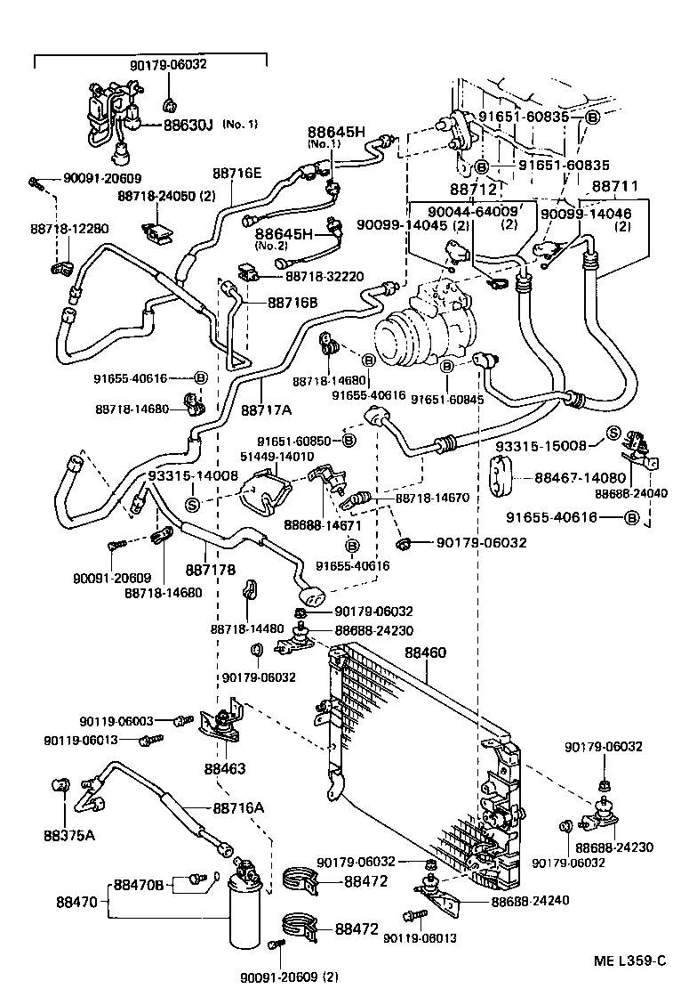 Toyota 88550-14040 MOTOR ASSY, BLOWER (FOR CONDENSER)