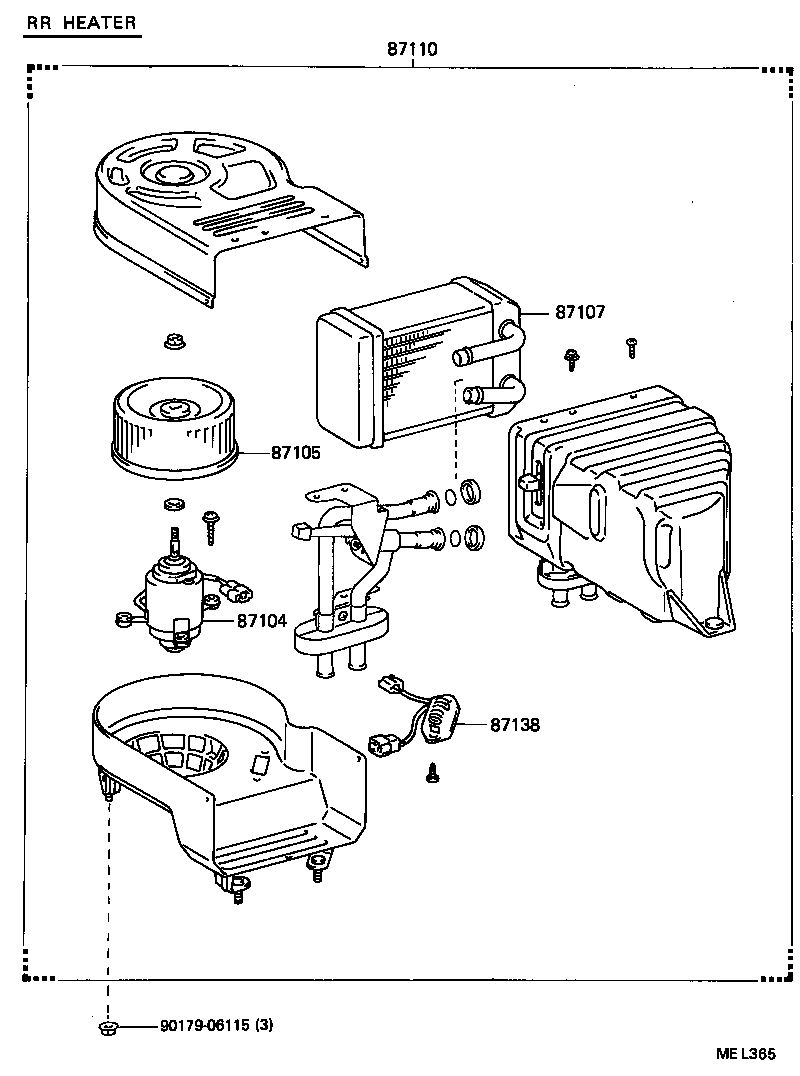 87110-95450 HEATER ASSY product image