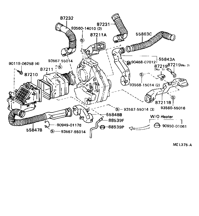 55910-36070 CONTROL ASSY, HEATER OR BOOST VENTILATOR product image