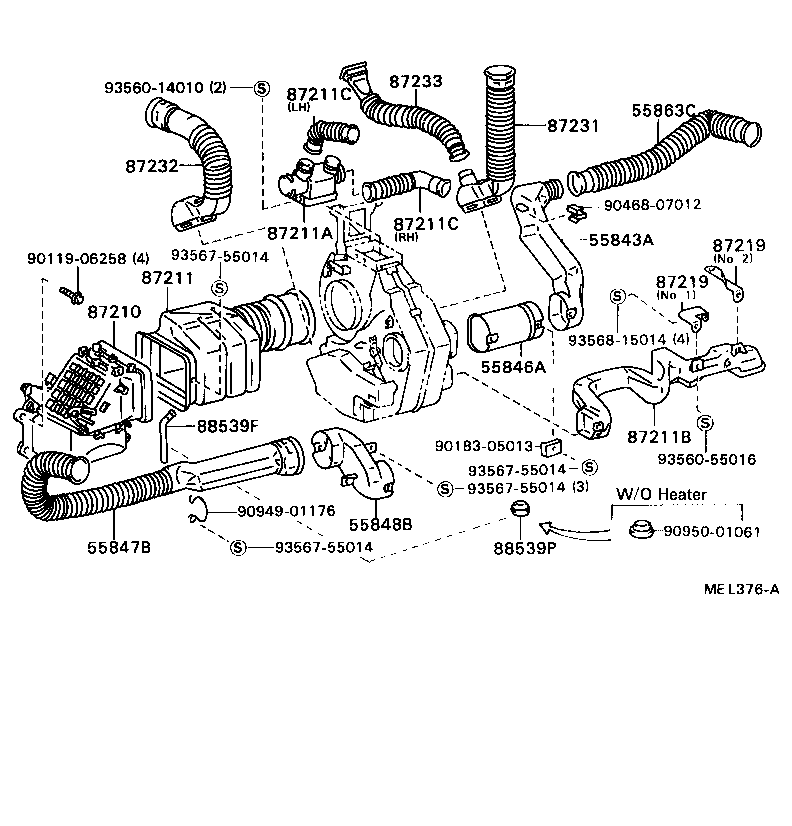 55910-36070 CONTROL ASSY, HEATER OR BOOST VENTILATOR product image